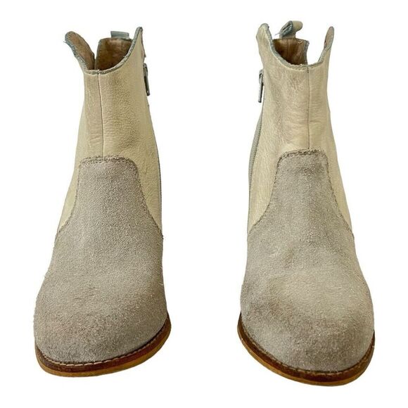 Diba True Womens Size 6.5 Shady Tree Heeled Suede Leather Zip Up Bootie - Picture 2 of 9